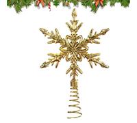 Christmas Tree Topper Decoration - 3D Gold Glitter Hollow, Christmas Tree Ornaments | Amplify Light Reflection, Decor Living Room, Family Hotel, Entryway Garden, Bedroom