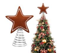 Christmas Tree Topper - Festival Felt Tree Topper Decor, Felt Trees Toppers For Christmas Trees, Seasonal Christmass Decor For Backyard Hotel Apartment School Living Room Garden Photo Prop
