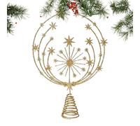 Christmas Tree Topper - Snowflake Christmas Tree Star, Christmass Trees Star Topper, Angel Trees Toppers | Metal Ornaments Display Holiday Decorations For Outdoor Home Fall Store Living Room
