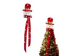 Christmas Tree Topper,Snowman Winter Topper Holiday Decor | Christmas Snow Man with Hat & Scarf Tree Tip for Nursery Door Indoor Holiday Studio Living Room Winter Party