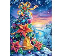 Christmas Tree with Ornaments And Bells Rompicapo 1000 Pezzi Per Adulti Scenery Science Fiction in Cartone Spesso Colori Vividi Anti Riflesso Rilassante Per Serate in Casa Edizione Esclusiva Da Passat
