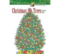 Christmas Trees Adult Coloring Book