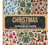 Christmas Trendy Scrapbook Paper: Elegant 85x85 Inch Scrapbooking Page, 36 Pages, Ideal for Crafting, Decoupage, Journaling