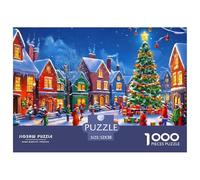 Christmas Village Scene Quality Paper Material Excellent Hobby for Quiet Time, Weekends And Holiday Relaxation 52x38cm/1000pcs