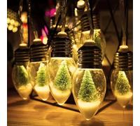 Christmas Vintage Decor String Light, LED Bulbs String Lights, Christmas Tree Lights, Christmas Indoor & Outdoor Decorations, String Lights for Tree Garland Party Decor (A,3 Meters 20 Lights)