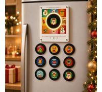 Christmas Vinyl Player Fridge Record,Jingle Vinyl Player Fridge Record