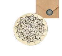 Christmas Wax Seal Stamp - Copper Metal Heads, Reusable Sealing Wax Stamp, Elegant Embossing Tool, Gift Wrapping Accessory, Decorative Card Crafting Supplies | Wedding Holiday Party Invitation DIY Sta