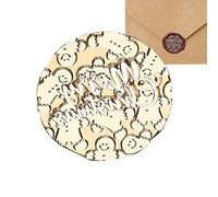 Christmas Wax Seal Stamp - Copper Metal Heads, Reusable Sealing Wax Stamp, Elegant Embossing Tool, Gift Wrapping Accessory, Decorative Card Crafting Supplies | Wedding Holiday Party Invitation DIY Sta