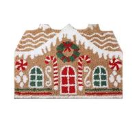 Christmas Welcome Mat - Gingerbread House Doormat, Slip Indoor and Outdoor Mat, Soft and Comfortable | Festive Christmas Decor for Porch, Entryway, Bedroom, Bathroom, Kitchen, Living