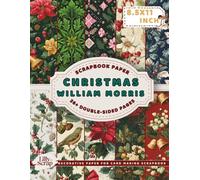 Christmas William Morris Scrapbook Paper: 36 Double-Sided 8.5x11 Inch Sheets with Red, Green, and Gold Festive Designs for Crafts and Journals