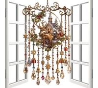 Christmas Wind Chimes for Outside - 2D Acrylic Sun Catcher Bell Decoration