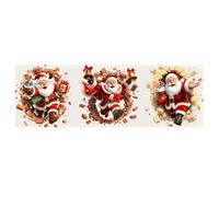 Christmas Window Decals 2D Santa Break In Design Mirror Decals | Christmas Decorations Indoor for Door Home Room Restaurant School Dorm