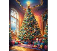Christmas Window Rompicapo 300 Pezzi Per Regalo Di Battesimo Cartone Spesso Per Bambini Wild Animals Fantasy Animal Tema Baby Per Attività Educativa Con Confezione Regalo Da Passatempo 300 PCS