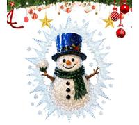 Christmas Window Sticker Break-In - - - Window Snowman Elk DIY Decoration | | Christmas Sticker Decorations for Mirrors Refrigerator Doors | | | Office Living Room Bedroom Christmas Window Sticker Window