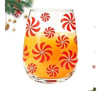 Christmas Wine Glasses | 17oz Transparent Iced Coffee Juice Glassware | Ste
