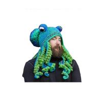 Christmas Winter Party Tricky And Funny Octopus Headgear Crochet Yarn Octopus Hat