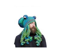 Christmas Winter Party Tricky And Funny Octopus Headgear Crochet Yarn Octopus Hat