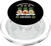 Christmas With My Gnomies Xmas Gnomes Plaid in bufalo verde PopSockets PopGrip per MagSafe