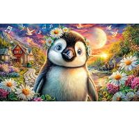 Christmas-Wonderland-with-Animals-and-Gingerbread-Houses 1000 pezzi Carta riciclata Puzzle Gioco stimolante Regalo divertente & Attività in casa per adulti e bambini di 12+ anni 70x50/1000 pezzi