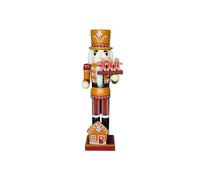 Christmas Wooden Nutcracker 13.8 Inch Gingerbread Style Christmas Nutcracker Decor Festive Christma