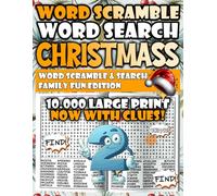 Christmas Word Scramble Mix Word Search - Family Fun Edition: Bring family and friends together with cheerful puzzles that combine the best of both worlds.
