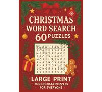 Christmas Word Search 60 Puzzles: Large Print Fun Holiday Puzzles For Everyone