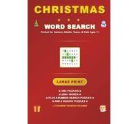 Christmas Word Search Book: 100+ Large-Print, Themed, Brain-Boosting Challenges with Solutions, 2000+ Words, Easy-Carry Format (6 x 9 in.) with Bonus Number-Search and Sudoku puzzles.
