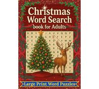 Christmas Word Search Book for Adults: Challenging Christmas Word Search Book for Adults and Seniors: Large Print Puzzles with Holiday Stories and Answers.