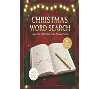 Christmas Word Search Book for Adults - Large Print Holiday Puzzle: 50+ Festive Word Search Puzzles to Celebrate the Season - Easy-to-Read Format for Relaxing Winter Fun and Family Christmas.