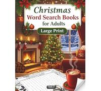 Christmas Word Search Books for Adults Large Print: 100 Festive Holiday Puzzles with Relaxing Coloring Gift Pages for Stress Relief and Christmas Fun