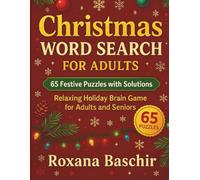 Christmas Word Search for Adults: 65 Festive Puzzles with Solutions - Relaxing Holiday Brain Game for Adults and Seniors