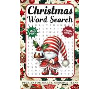 Christmas Word Search For Adults Large Print: 2100+ Words, Challenging Winter-Themed Word Find Puzzle Book for Seniors, Teens & Kids, 88 Word Searches with Solutions