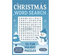 Christmas Word Search for Teens & Kids: 55 Easy & Fun Holiday Puzzles with Solutions - Perfect Christmas Activity Book