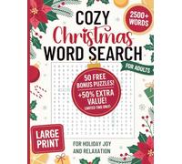 Christmas Word Search: Large Print Christmas Word Find Puzzle Book for Adults & Seniors - Brain Training with Cozy Holiday Themes, Stress Relief & Complete Solutions Included