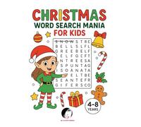 Christmas Word Search Mania for Kids 2025: Word Search i Coloring Books