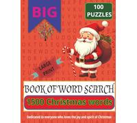 Christmas Word Search Puzzle Book: 100 Festive Puzzles to Celebrate the Holiday Season | Relaxing Brain Games with Christmas Words, Fun, and Cheer