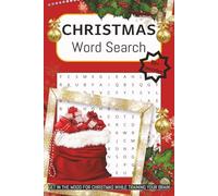 Christmas Word Search Puzzle Book: Easy to Read Print | 6x9 inches, 110 pages | 50+ Puzzles ... Gift for the Holidays, Brain Training, Word Find Puzzle