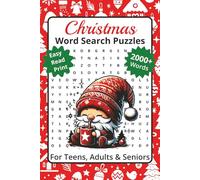 Christmas Word Search Puzzle Book: Easy to Read Word Search Book for Adults | 2000+ Festive Words About Christmas, Santa & Winter Fun | 6x9 Inches, ... | Perfect Gift for Seniors & Puzzle Lovers