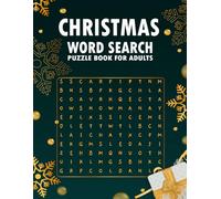 Christmas Word Search Puzzle Book For Adults: Relaxing Holiday Puzzle Book for Adults and Seniors | 50 Puzzles | Large Print & Easy on the Eyes