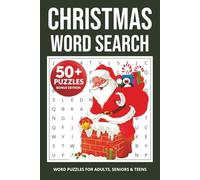 Christmas Word Search Puzzle Book Stocking Stuffer: 50+ Word Search Puzzles | Easy to Read, Fun & Relaxing Holiday Content Puzzles | Large Print | ... | Adults, Seniors & Teens | Perfect Gift