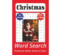 Christmas Word Search Puzzle Book: Word Searches with Easy-to-Read Print about Christmas, Christmas Gifts, Christmas Tree, and More | 6x9 inches, 110 ... for Celebrations, Vacations, and Holidays.