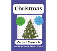 Christmas Word Search Puzzle Book: Word Searches with Easy to Read Print about Christmas, Holiday, Winter and More | 6x9 inches, 110 pages | 50+ Puzzles ... Gift for Vacations, Holidays and Free Times