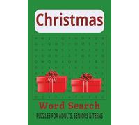 Christmas Word Search Puzzle Book: Word Searches with Easy to Read Print about Christmas, Holidays, Celebration and More | 6x9 inches, 110 pages | 50+ ... for Vacations, Holidays and Leisure Times
