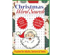 Christmas Word Search Puzzle Book: Word Searches with Easy to Read Print about Christmas, Santa Claus, Reindeer, Snowmen, Winter and More, / 6 x 9 ... for Vacations, Holidays and Relaxation.
