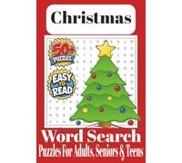 Christmas Word Search Puzzle Book: Word Searches with Easy to Read Print about Christmas, Santa, Cookies and more and More: 6x9 inches, 110 pages, 50+ ... Gift for Vacations, Holidays and Free Times