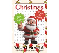 Christmas Word Search Puzzle Book: Word Searches with Easy to Read Print about Christmas, Santa, Holiday, and More | 6x9 inches, 110 pages | 50+ ... for Vacations, Holidays, and Leisure Time