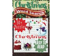 Christmas Word Search Puzzle Books: Word Searches with Easy to Read Print about Santa, Rudolph and ,Sleigh Bells and more 6x9,111 pages 50 + puzzles…..Gifts for Vacations Holiday, and free times.