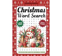Christmas Word Search Puzzles For Adults, Seniors and Teens: 88 Large Print Christmas Word Searches for Adults & Seniors | 1800+ Cozy Holiday Words with Solutions