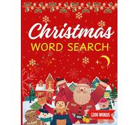 Christmas Word Search Puzzles - Large Print: 1200 Words, For Adults Seniors & Teens Relaxing Word Finds - Holiday