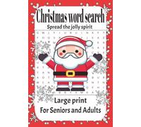 Christmas Wordsearch: Christmas Wordsearch puzzle book:Word Searches With Easy To Read Print About Flowers, Tools, Insects And more |6x9inches, 110 ... for Vacations, Holidays and Free times